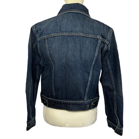 NWT Current/Elliott The Baby Trucker 100% Cotton Denim Jacket Size 2 or … - Picture 3 of 11